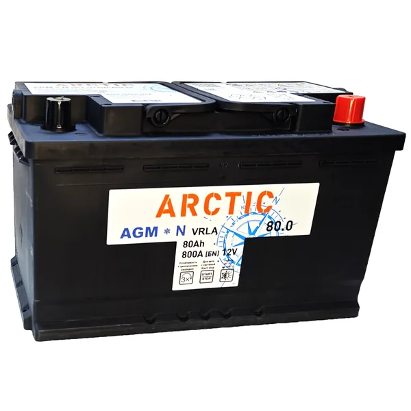Аккумулятор TITAN Arctic AGM 80 Ач 800 А (EN), обратная полярность, LN4