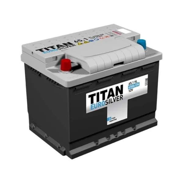 Аккумулятор TITAN Euro Silver 65 Ач 620 А (EN), прямая полярность, LN2